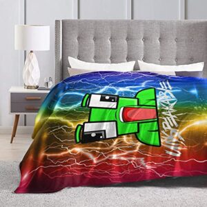 Ultra-Soft Micro Fleece Blanket 3D Fashion Print All Season Couch Sofa Warm Bed Throw Blanket Perfect for Kids Adults Family Birthday Gift 60"X50"
