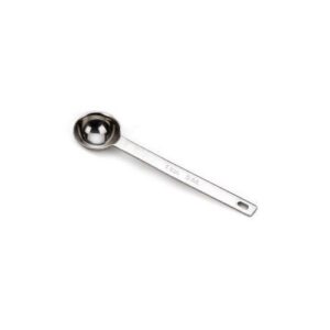 rsvp endurance individual measuring spoon, 1 tsp set of 2, silver,