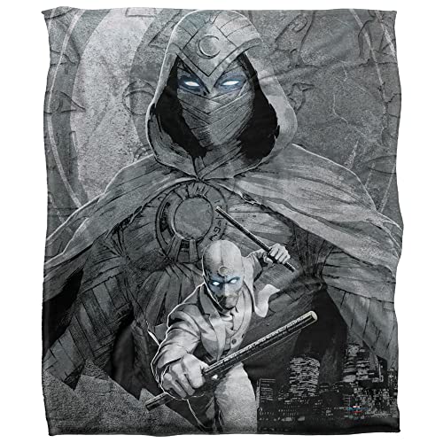 Moon Knight Blanket, 50"x60" Moon Knight and Mr. Knight PosterSilky Touch Super Soft Throw Blanket