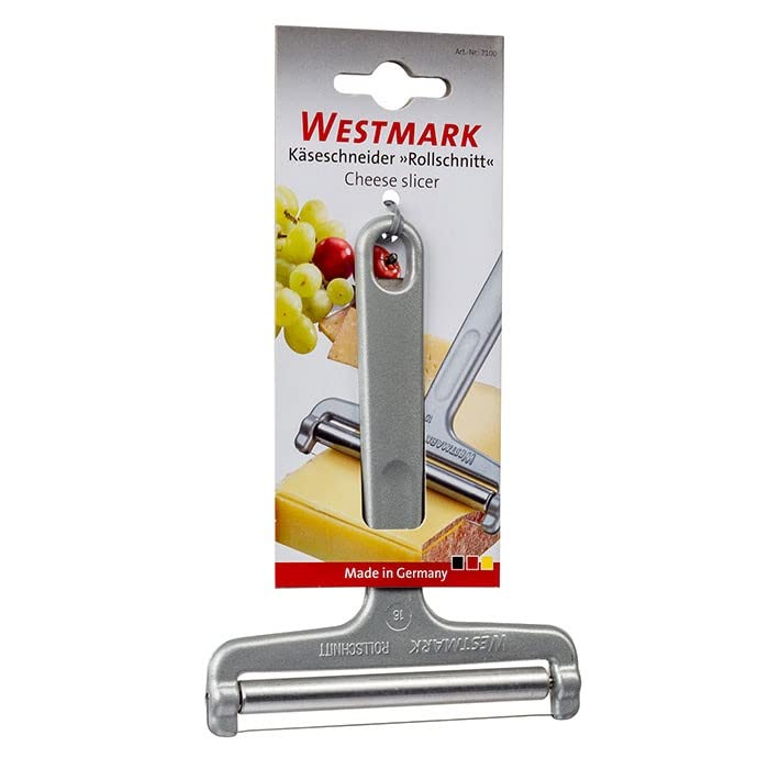 Westmark Germany Heavy Duty Stainless Steel Wire Cheese Slicer Angle Adjustable (Grey),7" x 3.9" x 0.2" -