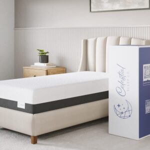 celestial sleep co. premium memory foam mattress, 10 inch medium - twin xl