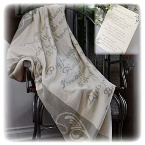 soft knit sympathy blanket to comfort grieving - christian memorial gift