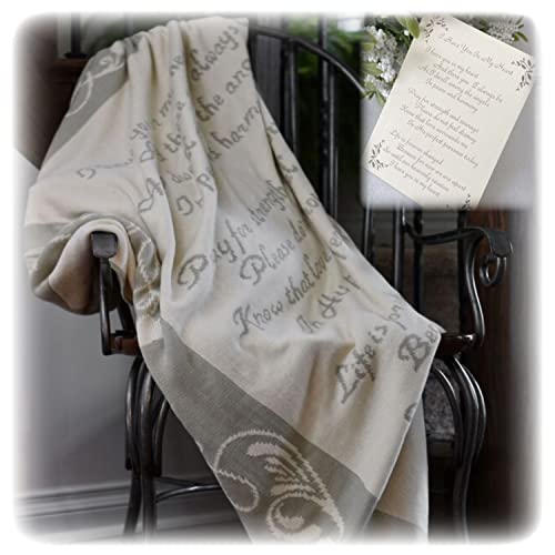 Soft Knit Sympathy Blanket to Comfort Grieving - Christian Memorial Gift