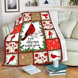 cardinals birds sherpa blanket super soft throw fleece warm blanket for bedroom couch sofa living room 51x59