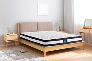dreamqi twin mattress 8 inch memory foam hybrid mattress breathable comfortable mattress in a box pressure relief sleep supportive(twin, 8-inch)