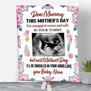 duda personalized ultrasound sonogram photo blanket 1st mother’s day blanket gifst for mom mommy to be blanket happy first mothers day fleece blanket sherpa blanket