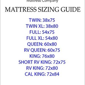 American Mattress Company 6" Graphite Infused Memory Foam-Sleeps Cooler-100% Made in The USA-Medium Firm (70x80)