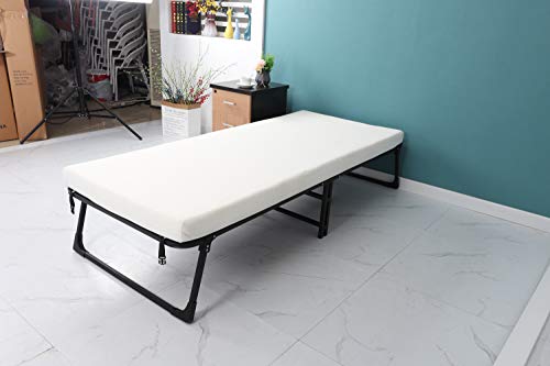 Apelila Folding Bed with Gel Thick Memory Foam Mattress Guest Beds Portable Foldable Day Bed (74.8x31.4x10.6 inch, New Arrivel)