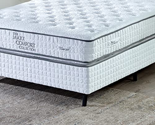 MAXX Sleep 11" Hybrid Mattress - Memory Foam Luxury Hybrid Mattress - 7-Zone Gorilla Pocket Spring System - 180 Night Trial - 11 Premium Layers - CertiPUR (Queen (U.S. Standard))