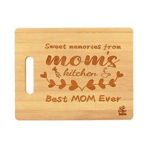mom gifts for mothers day,engraved bamboo cutting board personalized presents for mom from daughters or son for birthday christmas