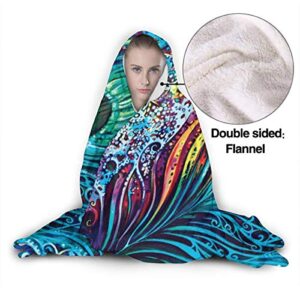 Dinosaur Whisperer Microfiber Flannel Blankets for Couch, Bed, Sofa Ultra Luxurious Warm and Cozy for All Seasons (Sacred Bird Peacock Feather, Small (50 in x 40 in))