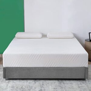 queen size mattress in a box, 10 inch bed mattresses, cooling gel green tea memory foam, medium firm