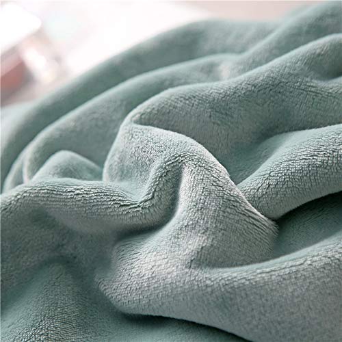 Desilife Home Wearable Throw Blanket Button Shawl (26 x 68 inch) for Women Girl - Multi Function Sofa Car Chair Fleece Throws - Household Travel Warming Wrap Faux Fur Mink Sherpa Velvet Solid Green