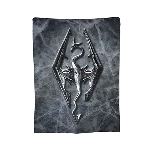 Skyrim Blanket Soft Warm Throw Blankets 60"x50" for Bedroom Couch Travelling