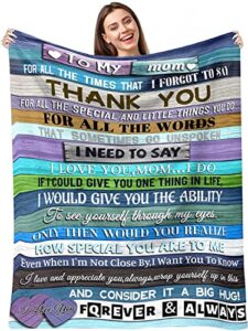 worktisky mothers day idea gifts for mom from daughter son, best mom gifts, funny mothers day idea gifts, mom gifts from daughters, birthday gifts for mom, mom blankets from daughter 60"x50"