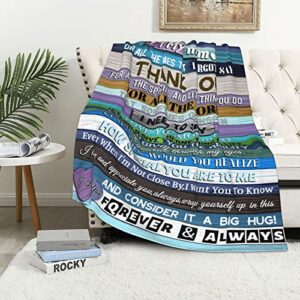 Worktisky Mothers Day Idea Gifts for Mom from Daughter Son, Best Mom Gifts, Funny Mothers Day Idea Gifts, Mom Gifts from Daughters, Birthday Gifts for Mom, Mom Blankets from Daughter 60"x50"