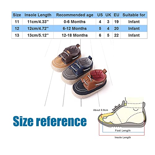 Mercatoo Warm Winter Baby Shoes Cartoon Baby Shoes Baby Soft Sole Shoes Sport Shoes Boys Toddler Shoes Size 5 (Brown, 0-6 Months)