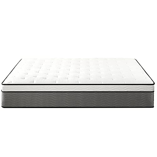 Zinus 14 Inch Support Plus Pocket Spring Hybrid Mattress/Extra Firm Feel/Heavier Coils for Durable /Pocket Innersprings for Motion Isolation,in-a-Box, Queen