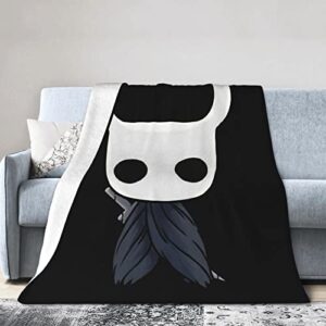 hollow anime knight blanket soft and warm throw blanket lightweight flannel fleece blankets for home bed sofa 60"x50"