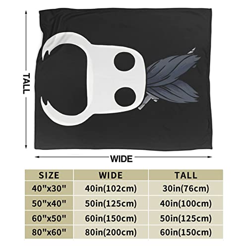 Hollow Anime Knight Blanket Soft and Warm Throw Blanket Lightweight Flannel Fleece Blankets for Home Bed Sofa 60"x50"