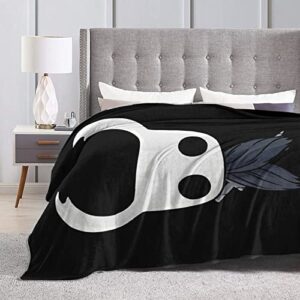 Hollow Anime Knight Blanket Soft and Warm Throw Blanket Lightweight Flannel Fleece Blankets for Home Bed Sofa 60"x50"