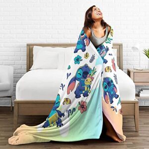 Ultra Soft Flannel Blanket Cartoon Throw Blanket for Sofa Bed Room,Suitable for All Seasons (50"x40")