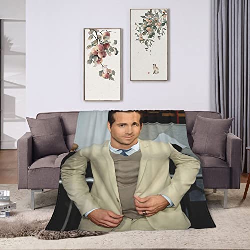 Ryan Reynolds Blanket Ultra-Soft Micro Fleece Blanket Warm Cozy Plush Bed Blanket Lightweight Sofa Throw Blanket