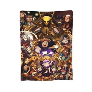 atgzfdr The Owl Anime House Blanket Throw Blankets Ultra Soft Flannel Lightweight Throws for Couch, Bed,All Seasons Use 80"x60"