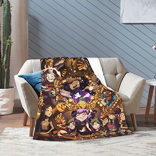 atgzfdr The Owl Anime House Blanket Throw Blankets Ultra Soft Flannel Lightweight Throws for Couch, Bed,All Seasons Use 80"x60"