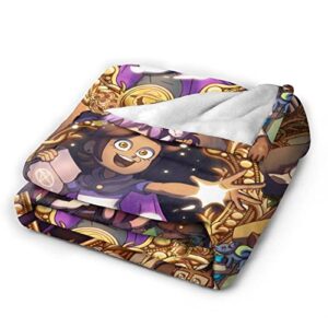 atgzfdr The Owl Anime House Blanket Throw Blankets Ultra Soft Flannel Lightweight Throws for Couch, Bed,All Seasons Use 80"x60"