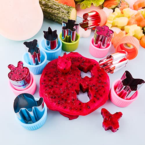Sandwich Cutter Set Fruit Cutters Bread Cutout Shapes for Kids Lunch Butterfly Dinosaur Unicorn Mousehead Food Shaped Cookie Cutters 13 Pack for Baking and Food Tools Accessories
