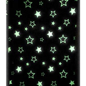 THE NIFTY NOOK | Glow in The Dark Throw Blanket | Glowing Starry Print | Luxuriously Soft 100% Polyester Fleece | Novelty Gift for Adults and Children | 54 Inches x 61 Inches | Grey