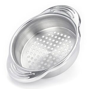 wishdirect tuna strainer press, tuna can strainer food-grade stainless steel canning colander for regular-size and wide-necked tunas
