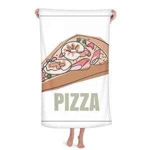 slice of pizza italy sea foods throw blanket soft warm flannel