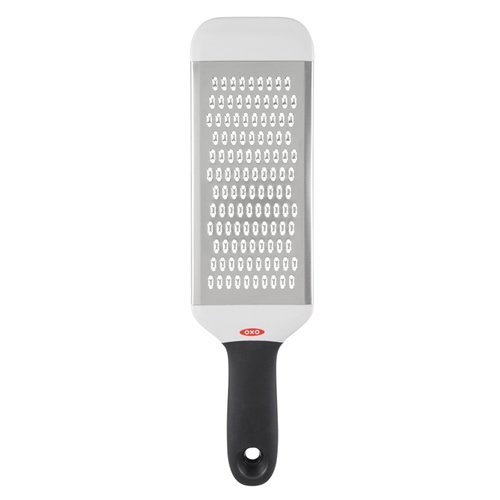 OXO Hand Held Medium Grater Kitchen Tools, 11.1 x 5.6 x 2 inches, White/Black