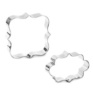 bakerpan stainless steel cookie cutter plaques ii set of 2