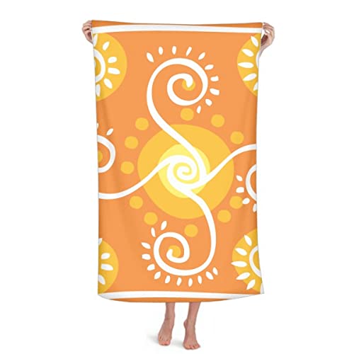 Volume Orange Mexico Totems Ancient Civilization Throw Blanket Soft Warm Flannel