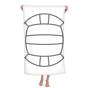 volleyball sport line drawing pattern throw blanket soft warm flannel