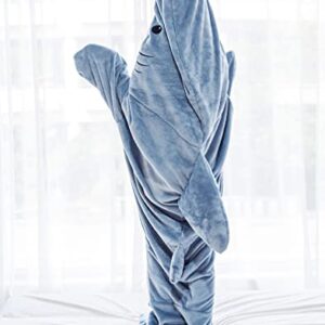 Shark Blanket, Shark Wearable Blanket Adult, Shark Blanket Hoodie, Shark Blanket Super Soft Cozy Flannel Hoodie (XL)