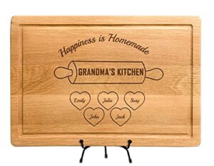 personalized gifts for grandma kitchen for mothers day, cutting board, custom engraved serving board or decor, customized mom and grandma gift, decor for grandma's kitchen, engraved sign, christmas