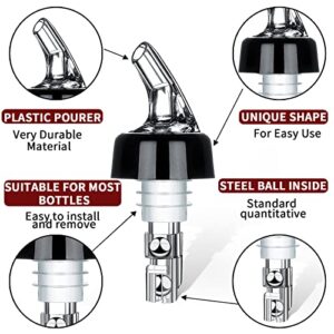 Measured Liquor Bottle Pourers 12Packs — 1oz/30ml Quick Shot Bottle spout Pourer Drinks, Wine Pourers Cocktail Dispenser Home Bar Tools