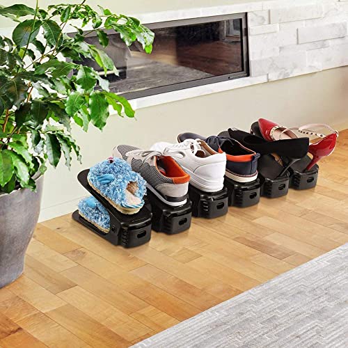 Wmool 1pc Durable Adjustable Shoe Organizer Footwear Support Storage Cabinet Saving Space Hot Closet Shoes Shoebox Stand Slot Rack