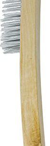 Performance Tool W1152 - Solid Wood Handle with Steel Bristles for Quick and Easy Cleaning of Rust, Paint, Dirt, and More