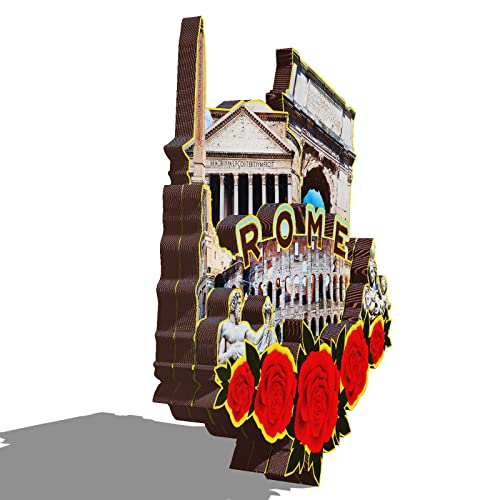 Rome Italy Wooden Magnet 3D Fridge Magnets Travel Collectible Souvenirs Decorations Handmade Crafts