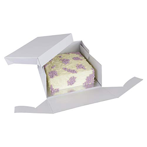 PME Square Cake Card & Cake Box, 14-Inch, White