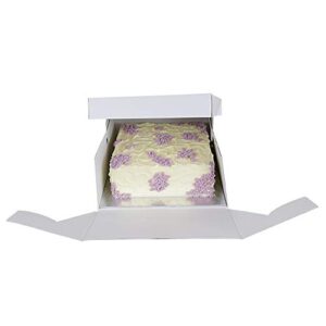 PME Square Cake Card & Cake Box, 14-Inch, White