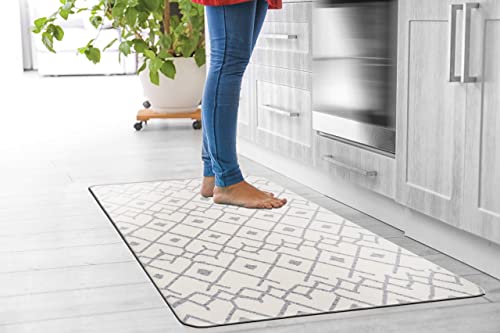 Rugshop Modern Boho Trellis Anti Fatigue Standing Mat 18" x 30" Cream