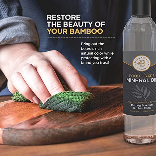 Bamboo Cheese Board and Food Grade Mineral Oil