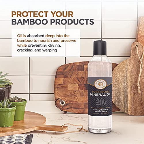 Bamboo Cheese Board and Food Grade Mineral Oil