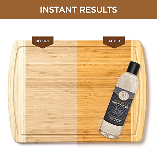 Bamboo Cheese Board and Food Grade Mineral Oil